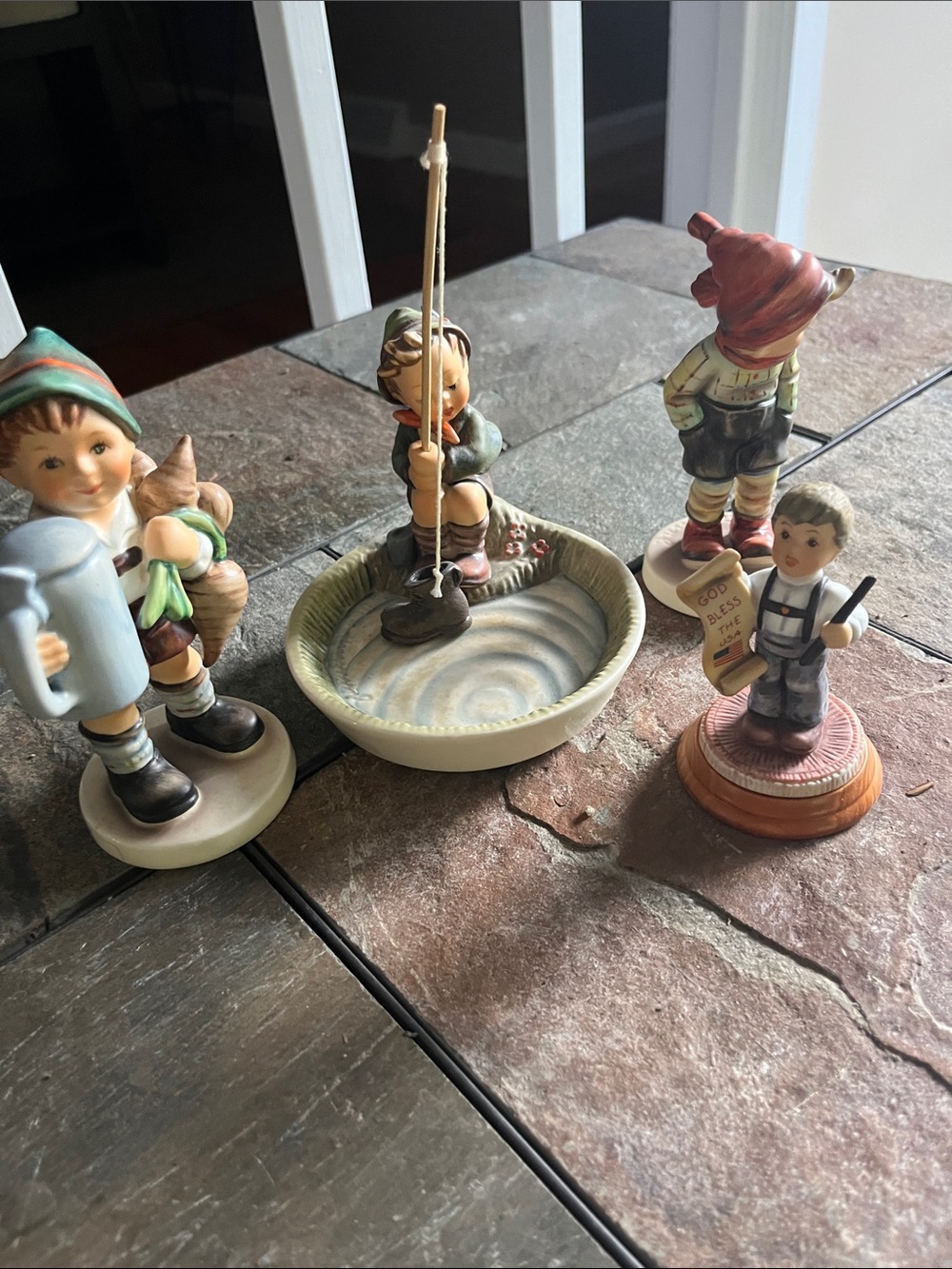 Vintage Hummel Ceramic Child Figurine Collection - Multicolor